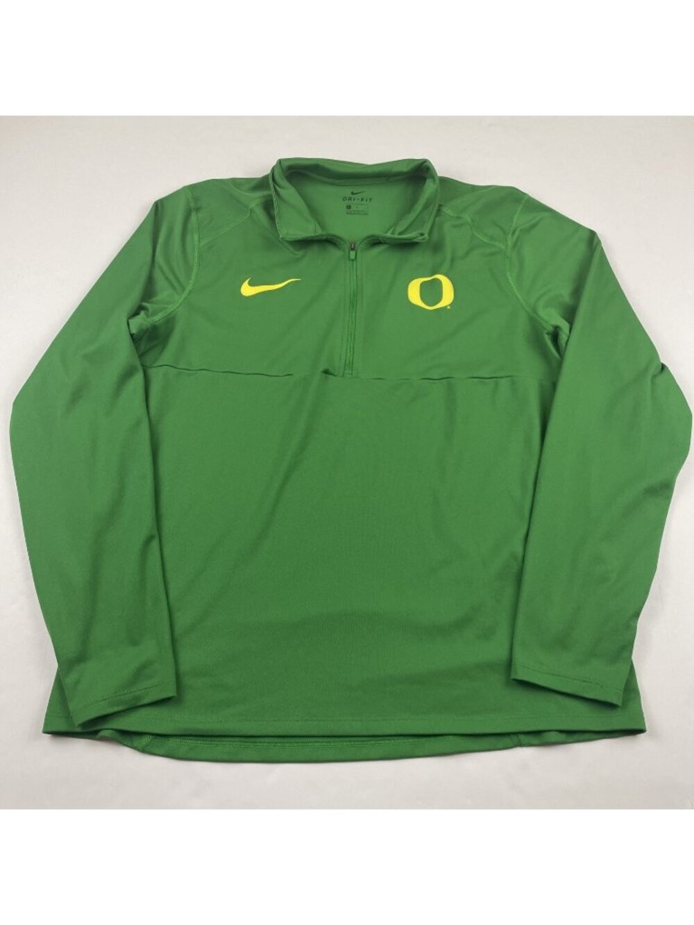 Nike Oregon Ducks Dri-FIT 1/4 Zip Pullover Men’s L Performance Top Lightweight